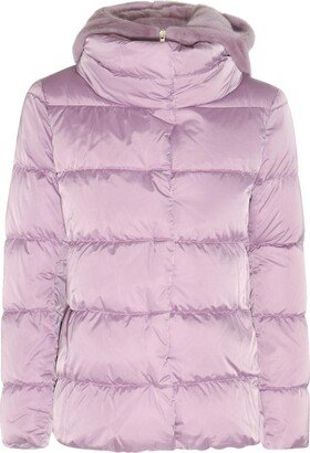 Funnel-Neck Hooded Padded Jacket