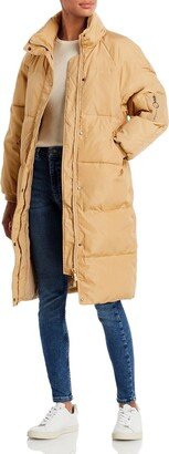 Toast Society Womens Long Warm Puffer Jacket