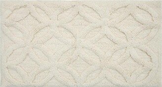 Knightsbridge Arch Bath Rug Cotton Non Skid Back - , Ivory