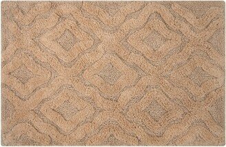 Knightsbridge Link Bath Rug Cotton Non Skid Back - , Natural