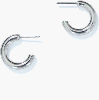 Tuckernuck Jewelry Antique Silver Mini Hoop Earrings