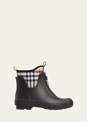 Flinton Check Rain Booties