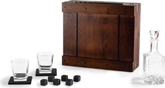 12pc Whiskey Box with Decanter Gift Set