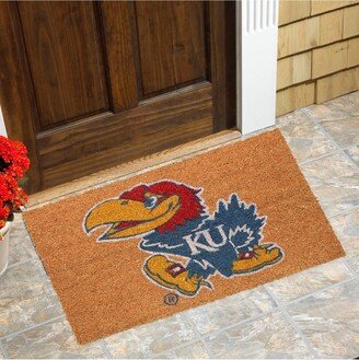 Memory Company Kansas Jayhawks Logo 20'' x 30'' Coir Doormat