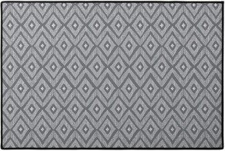 Door Mats: Ikat Door Mat, Gray