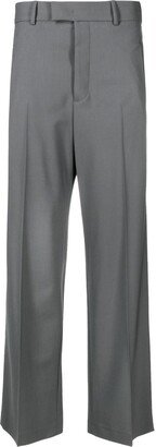 Mid-Rise Straight-Leg Trousers-CY