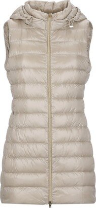 Zip-Up Hooded Padded Gilet-AA