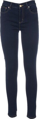 Logo Patch Skinny Jeans-AM