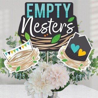 Big Dot of Happiness Empty Nesters - Empty Nest Party Centerpiece Sticks - Table Toppers - Set of 15
