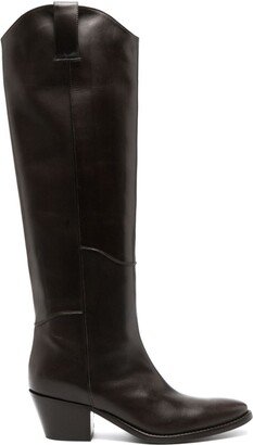 65mm Knee-High Leather Boots