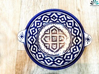 Tagine For Serving, 100 % Handmade Ceramic Tajine Your Kitchen, Hand Painted Tagine