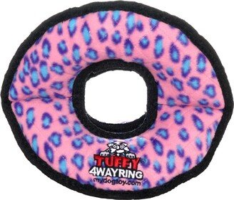 Tuffy Ultimate 4WayRing Pink Leopard, Dog Toy