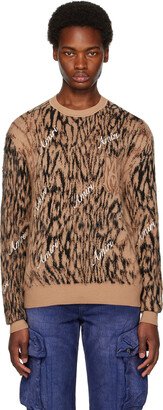 Brown Cheetah Sweater