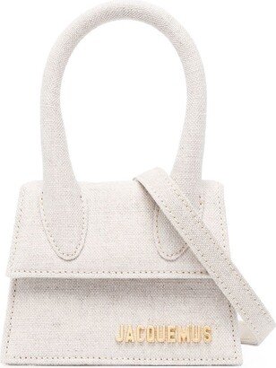 Le Chiquito moyen linen top handle bag