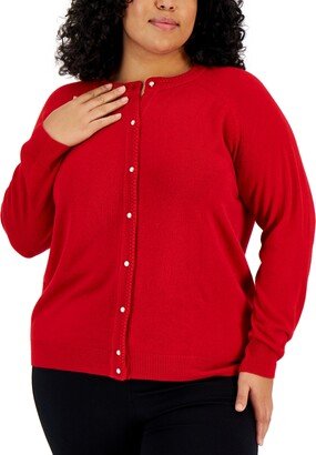 Plus Size Luxe Soft Cardigan, Created for Macy's