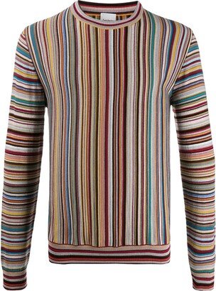 Long Sleeve Striped Knit Jumper