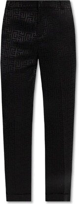 Monogrammed Jacquard Suit Trousers