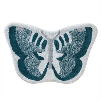 Inspirational Meadow Butterfly Bath Rug, 19 x 28