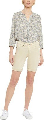 Ella Womens Roll-Cuff Stretch Denim Shorts