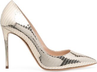 Julia C-Viper 100mm snakeskin pumps