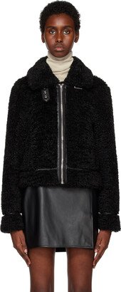 Black Audrey Faux-Fur Jacket