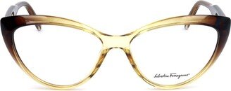 Cat-Eye Frame Glasses-CL