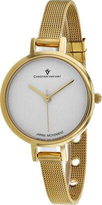 Christian Van Sant Women's White dial Watch