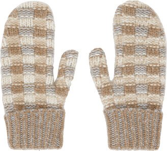 Taupe & Beige Maxine Mittens