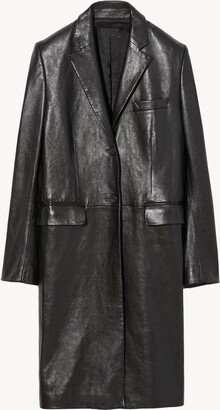 Glenn Leather Tailored Coat