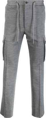 Drawstring-Fastening Straight-Leg Trousers-AA