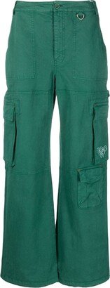 Straight-Leg Multiple-Pocket Trousers-AA