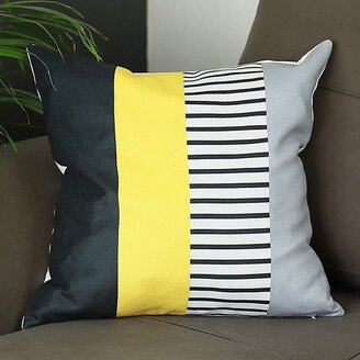 Porch & Den Alta Yellow Striped Throw Pillow Cover