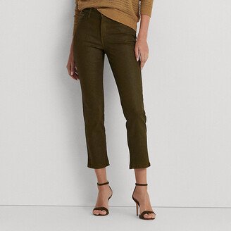 Ralph Lauren Coated Mid-Rise Straight Ankle Jean