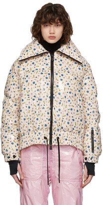 3 Moncler Grenoble Pink Down Printed Chambairy Jacket