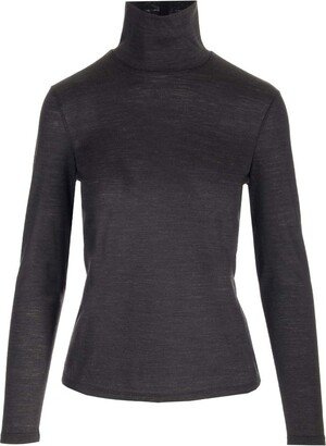 Turtleneck Knitted Jumper-BI