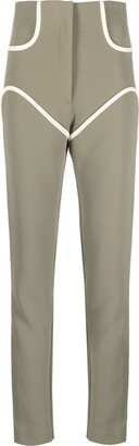 Cowboy Stovepipe high-waisted trousers