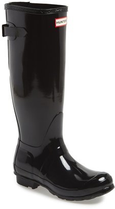 Adjustable Back Gloss Waterproof Rain Boot