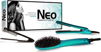 Neo Choice The Heated Brush Set - Heated Straightening Brush-AB