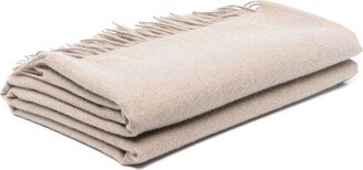 Fringed-Hem Cashmere Blanket