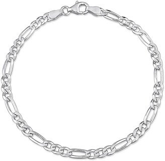 DELMAR Sterling Silver Figaro Link Chain Bracelet