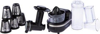 KitchenIQ Kitchen HQ 3-in-1 Citrus Juicer, Food Processor Refurbished Black