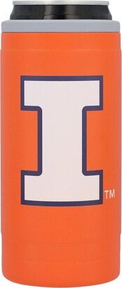 Illinois Fighting Illini 12 Oz Flipside Powdercoat Slim Can Cooler - Orange, White