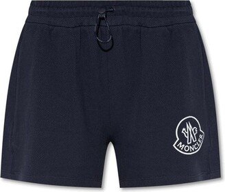 Logo Printed Drawstring Shorts-AF