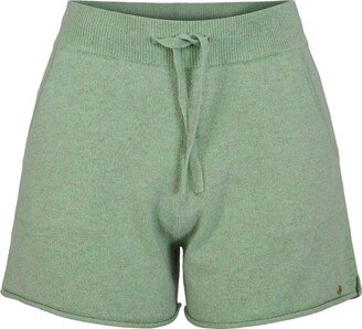 Tirillm Nina Knitted Lounge Shorts, Moss Green