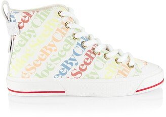 PC Logo High-Top Sneakers