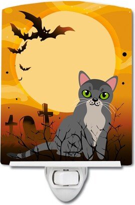 Halloween Asian Cat Ceramic Night Light