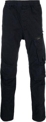 Elasticated-Waist Tapered-Leg Trousers-AA