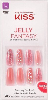 Kiss Nails KISS Jelly Fantasy Fake Nails - Be Jelly - 2pk - 56ct