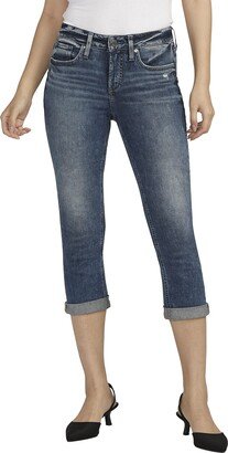 Women's Suki Mid Rise Curvy Fit Capri Jeans