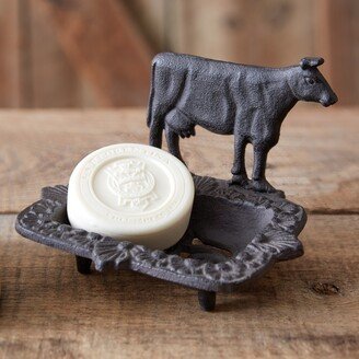 Cast Iron Cow Soap Dish - Brown - 6¾''W x 5½''D x 5''H